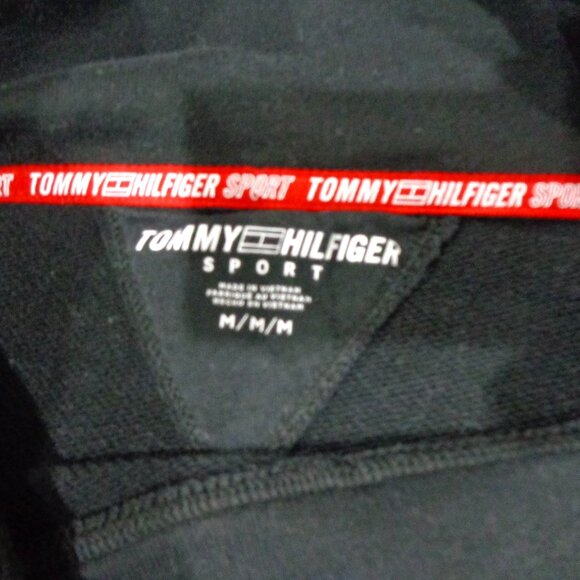 TOMMY HILFIGER Sports Cropped Black Sweater Long Sleeves Women's size M - Picture 5 of 7